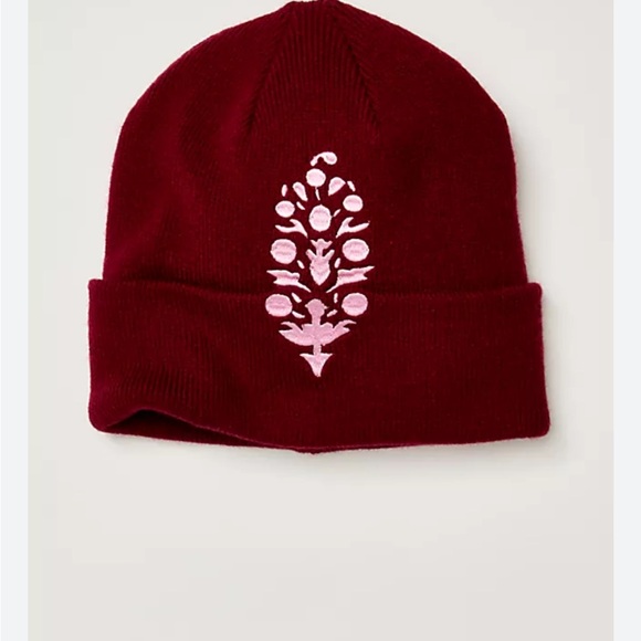 Free People Movement Iconic Buti Beanie | Wine Pink | OS NWT - Picture 1 of 4